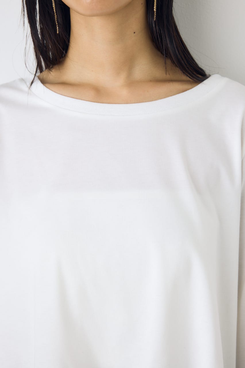 【AW先行アイテム】ヘムレースドッキング長袖トップス WHT FREE