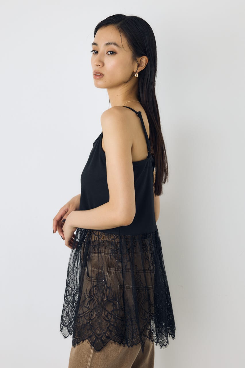 インナーレースキャミソール BLK FREE