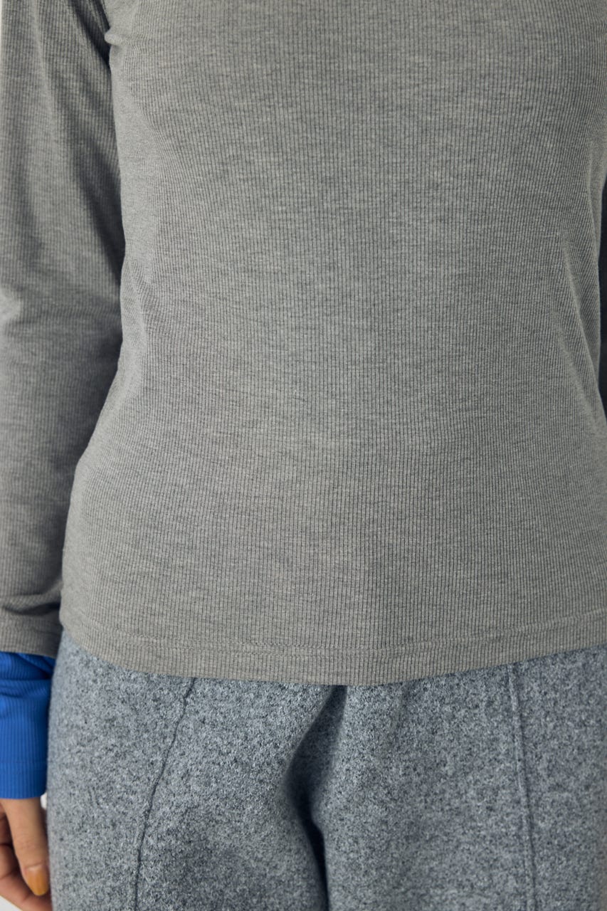 バイカラー長袖トップス T.GRY FREE