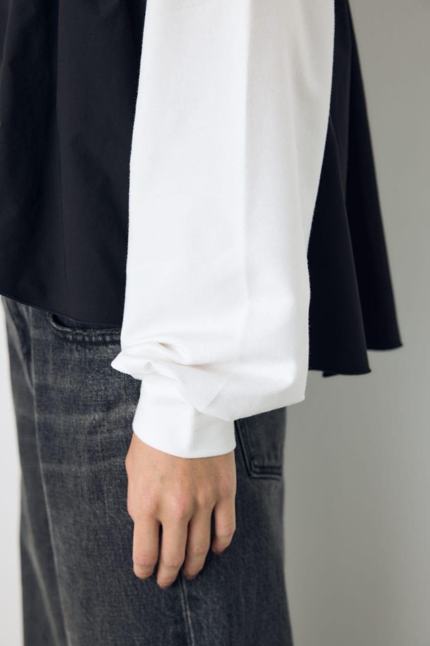 アシンメトリービスチェドッキングトップス BLK FREE