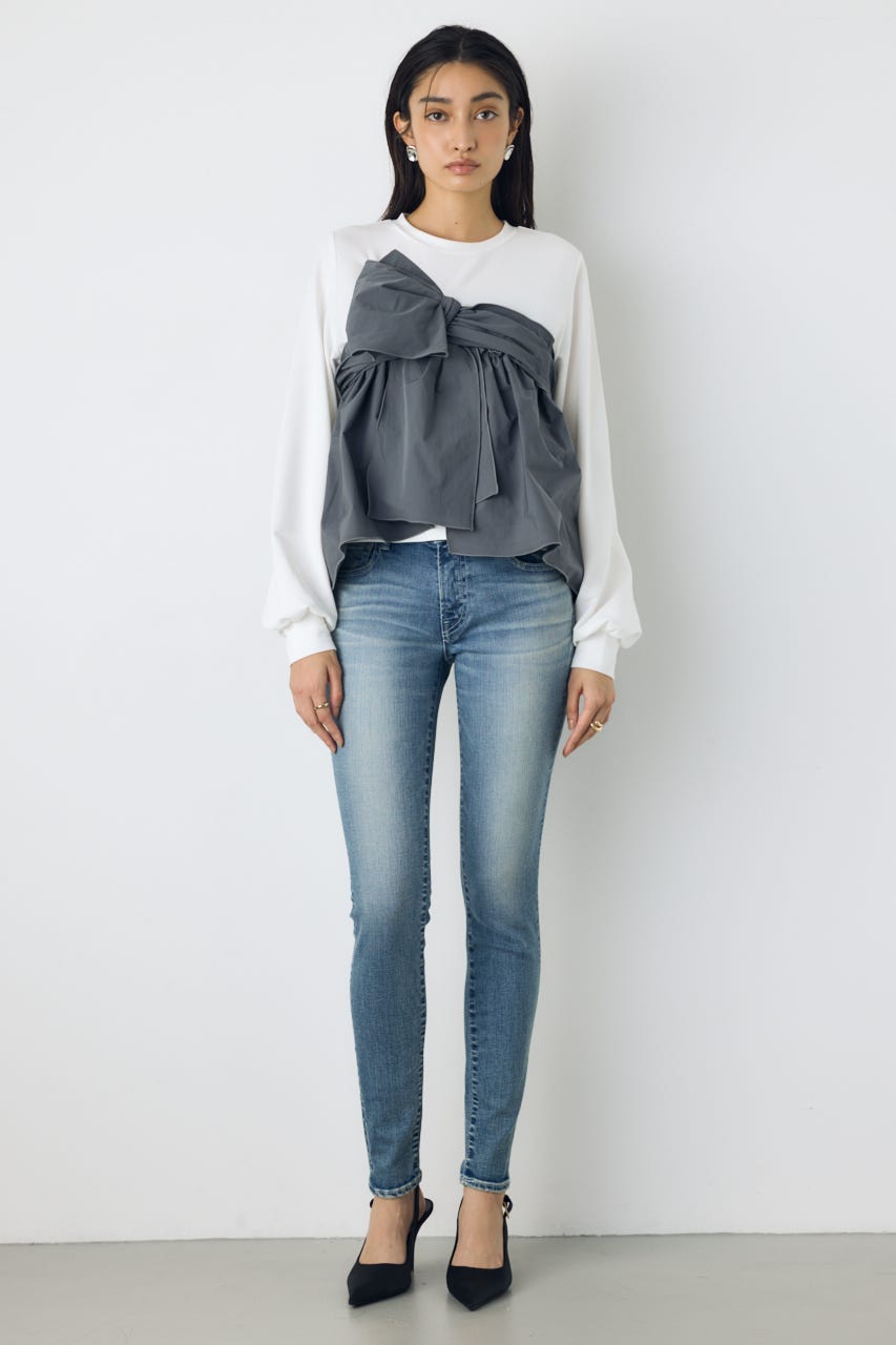 アシンメトリービスチェドッキングトップス GRY FREE