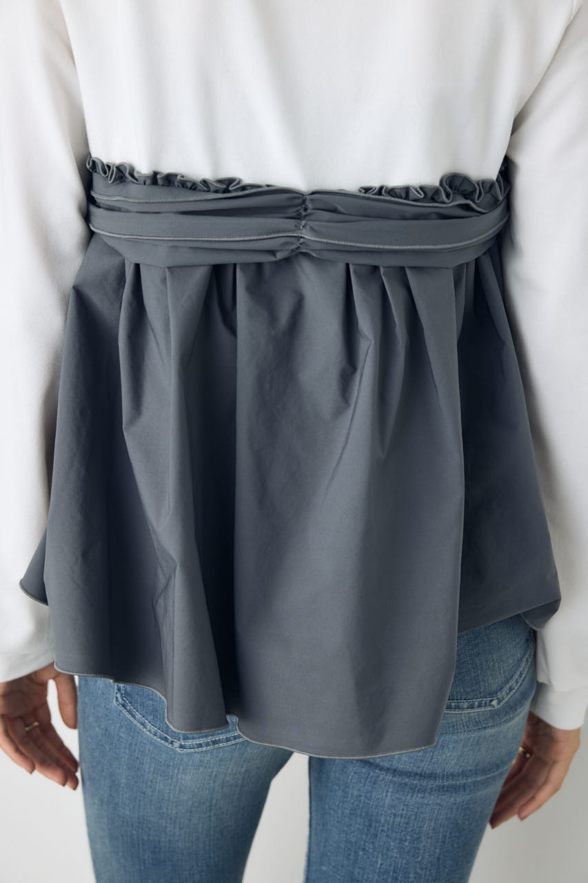 アシンメトリービスチェドッキングトップス GRY FREE