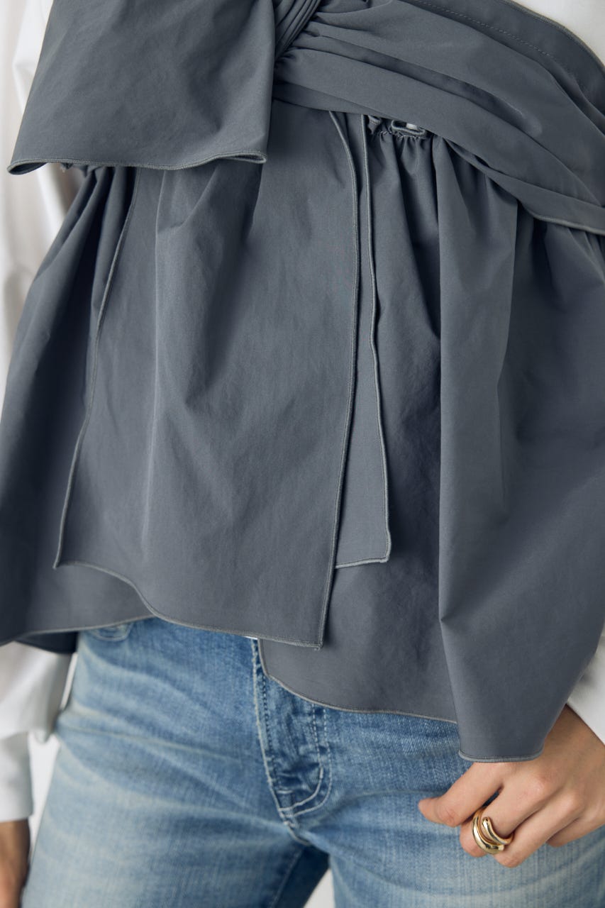 アシンメトリービスチェドッキングトップス GRY FREE
