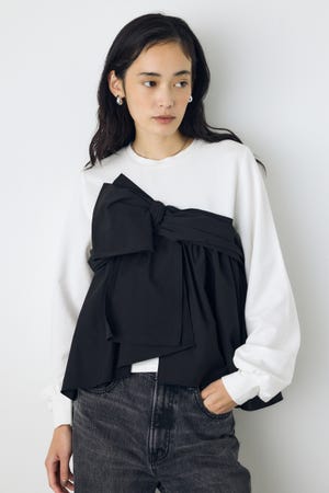 アシンメトリービスチェドッキングトップス