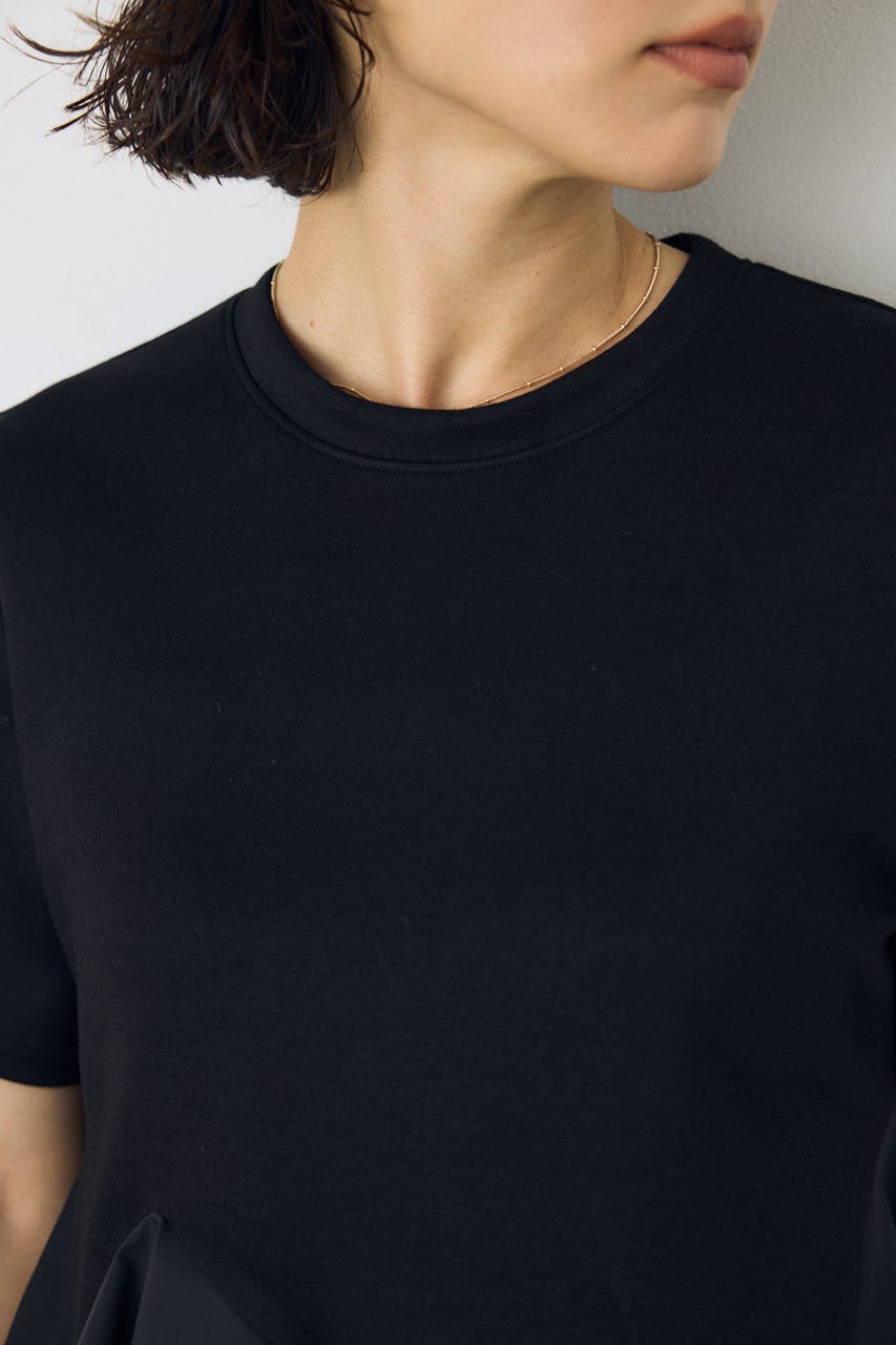 フレアヘムペプラムカットトップス BLK FREE