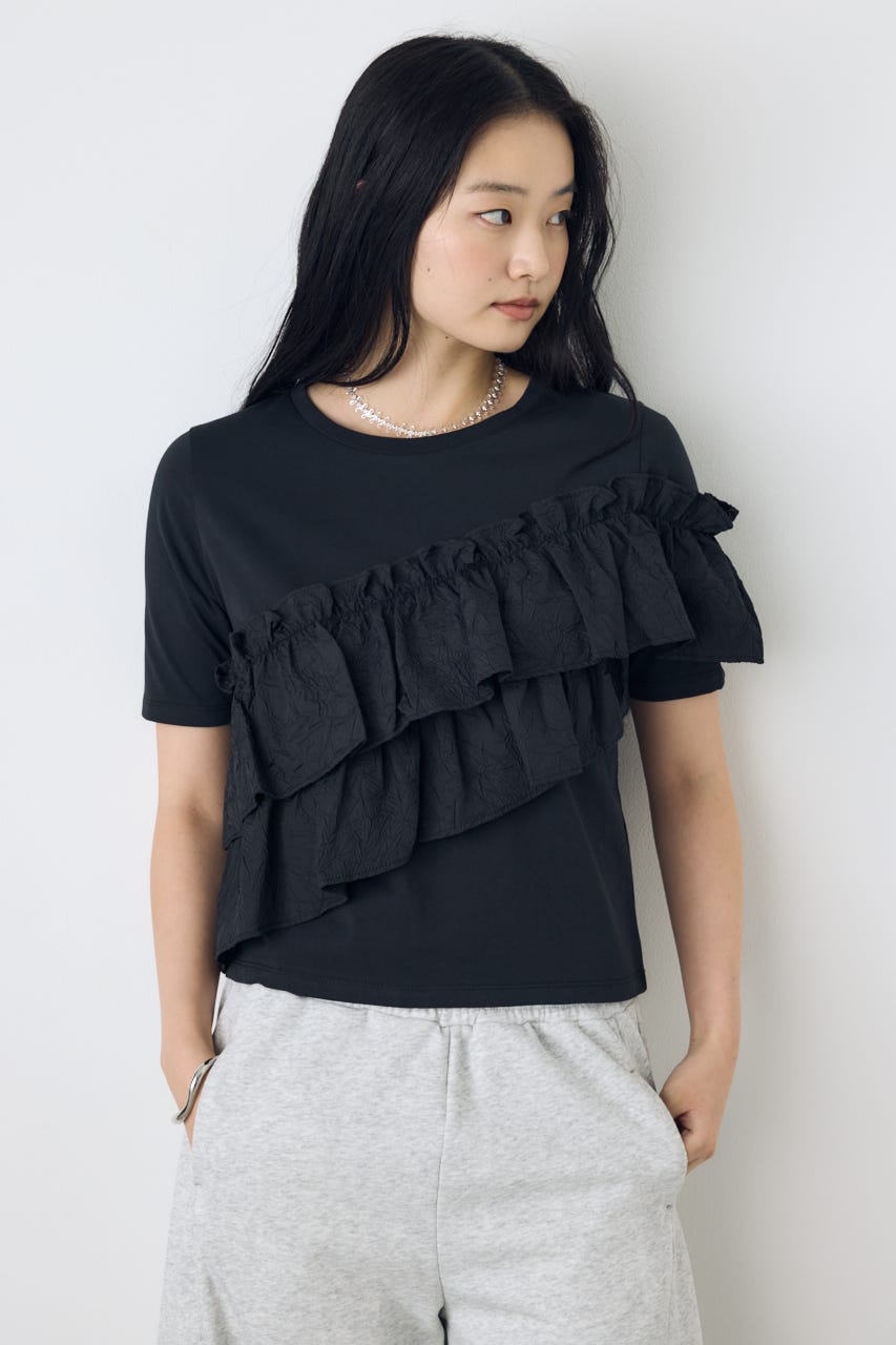 AZUL BY MOUSSY | フリルデザインカットトップス (Tシャツ・カットソー