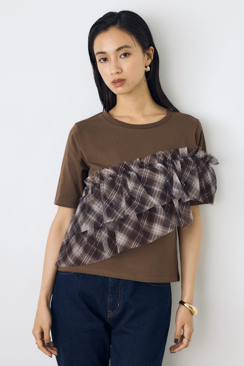 AZUL BY MOUSSY | フリルデザインカットトップス (Tシャツ・カットソー