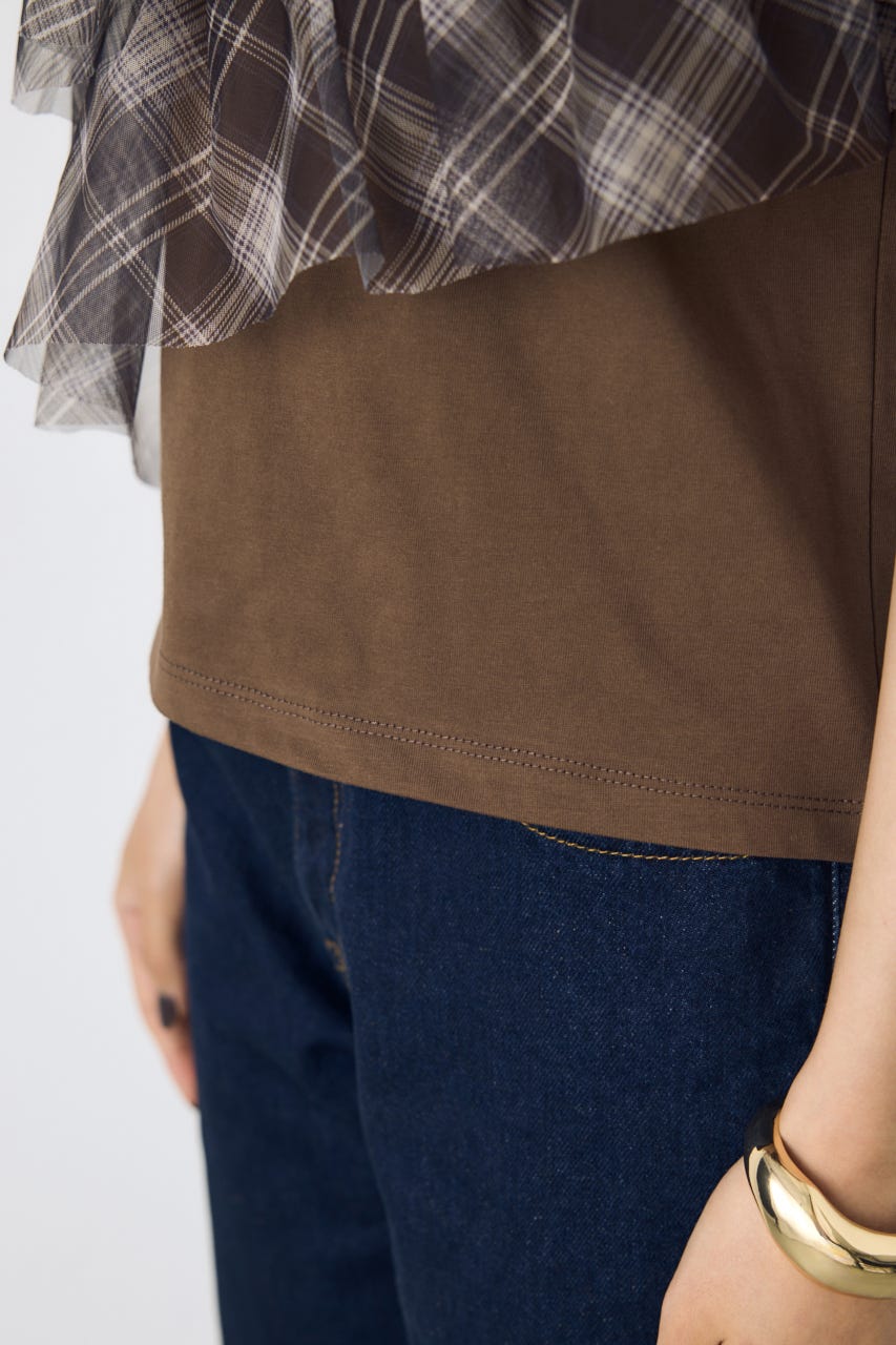 AZUL BY MOUSSY | フリルデザインカットトップス (Tシャツ・カットソー