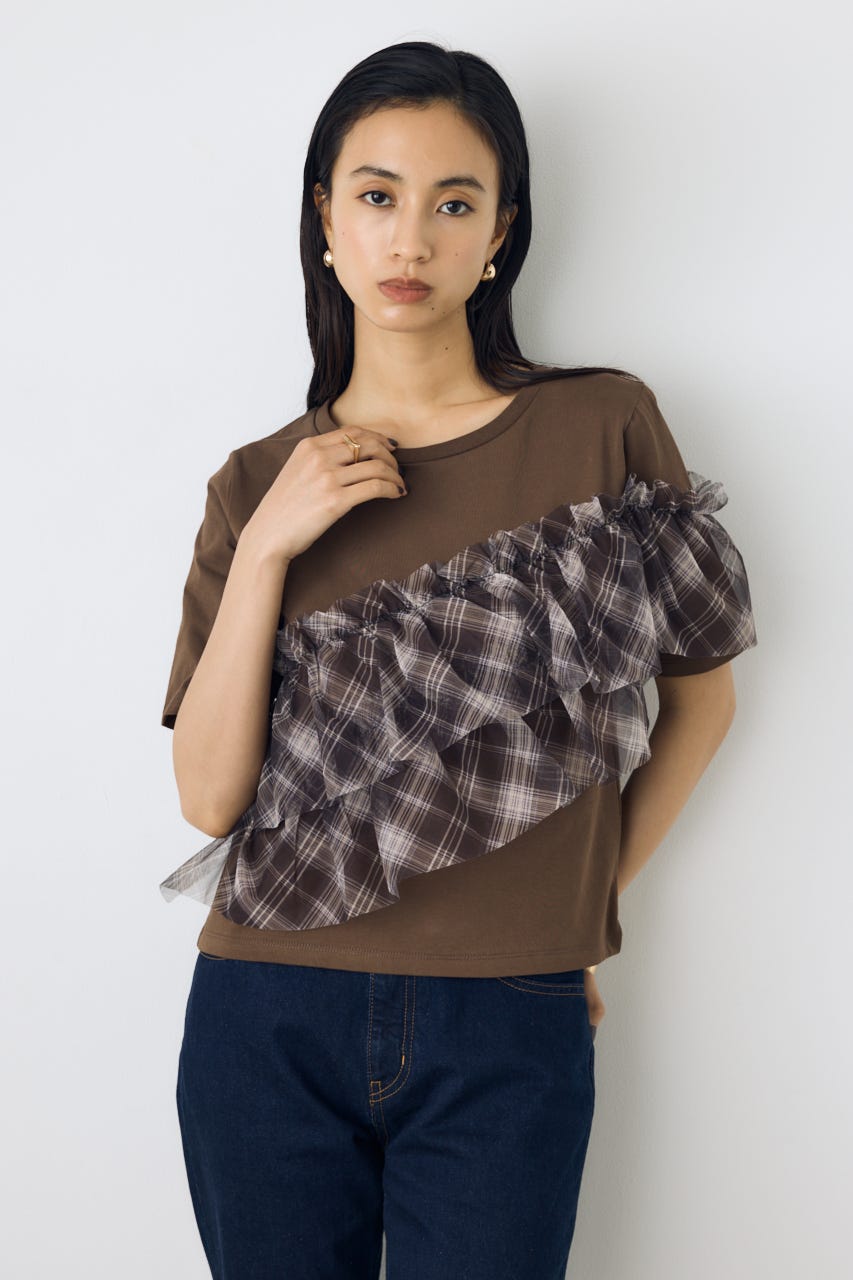 AZUL BY MOUSSY | フリルデザインカットトップス (Tシャツ・カットソー