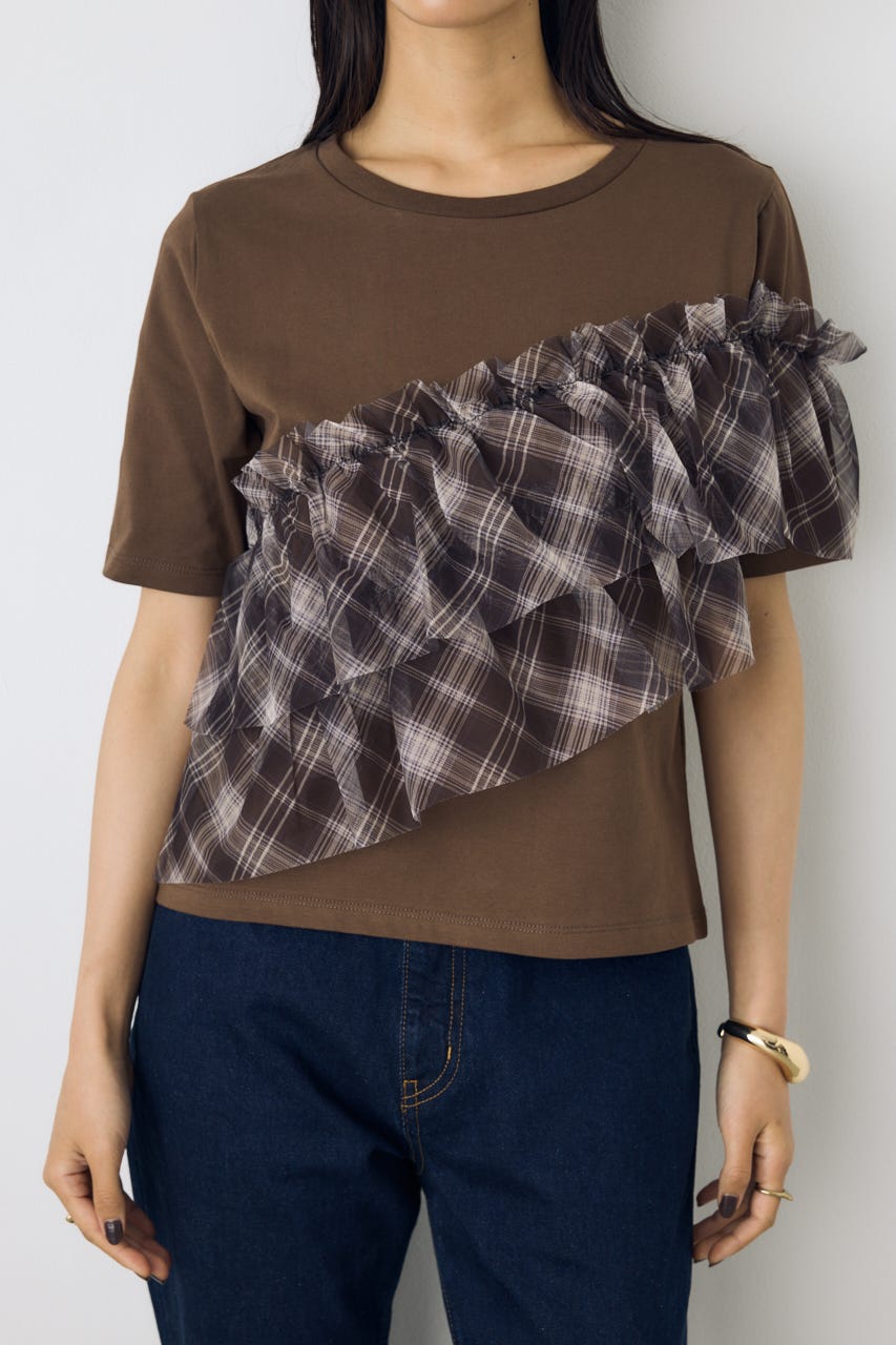 AZUL BY MOUSSY | フリルデザインカットトップス (Tシャツ・カットソー
