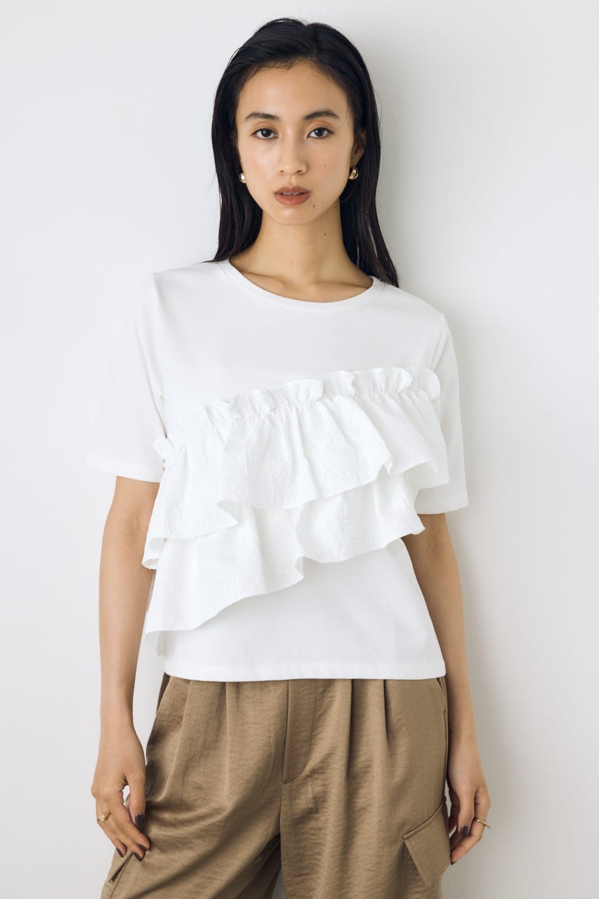 AZUL BY MOUSSY | フリルデザインカットトップス (Tシャツ・カットソー