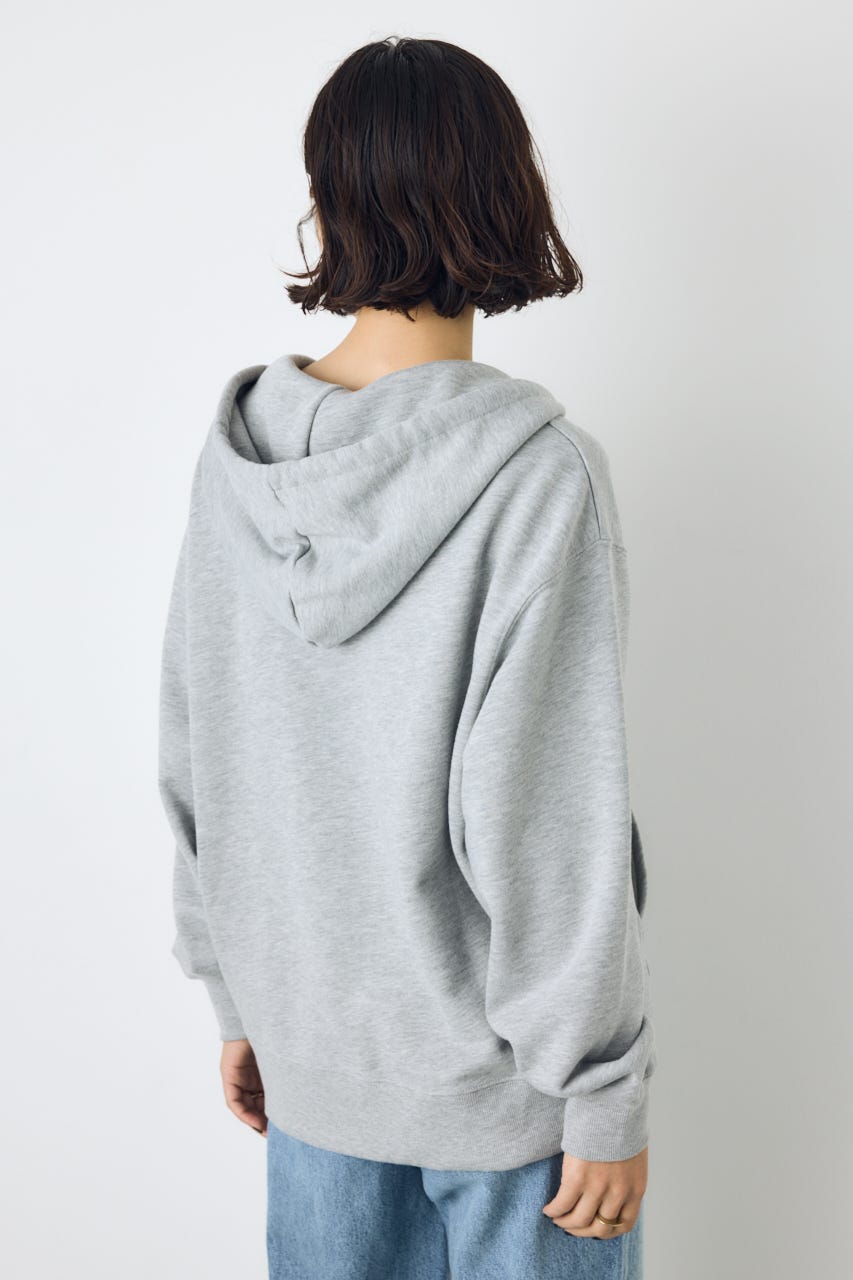 ダブルジップアソートロゴフーディ T.GRY FREE