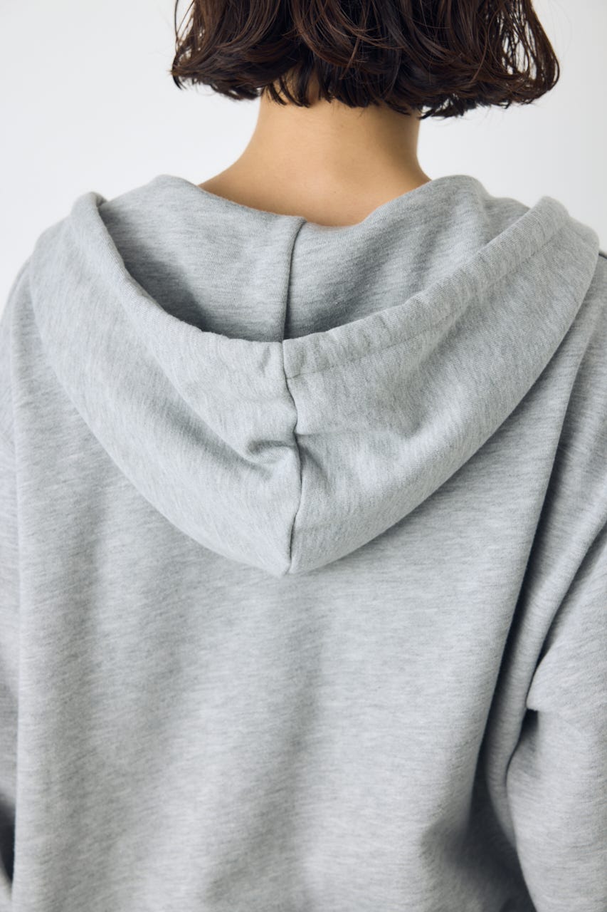ダブルジップアソートロゴフーディ T.GRY FREE