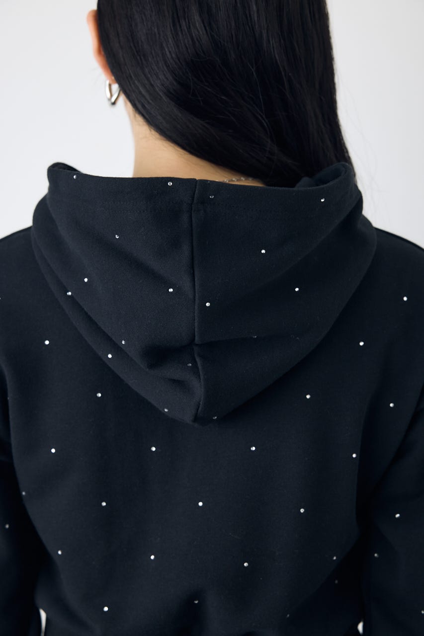 裏起毛マーメイドパーカーワンピース BLK M