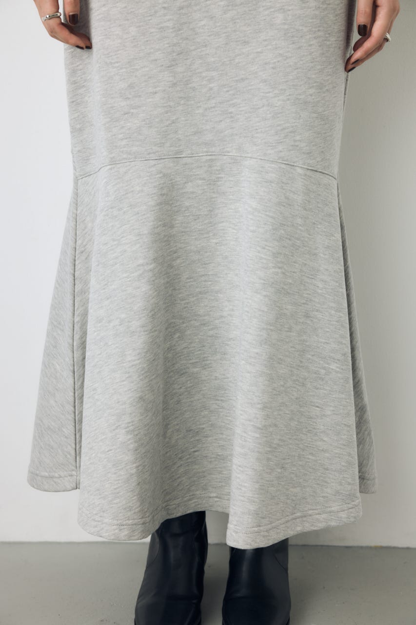 裏起毛マーメイドパーカーワンピース T.GRY S