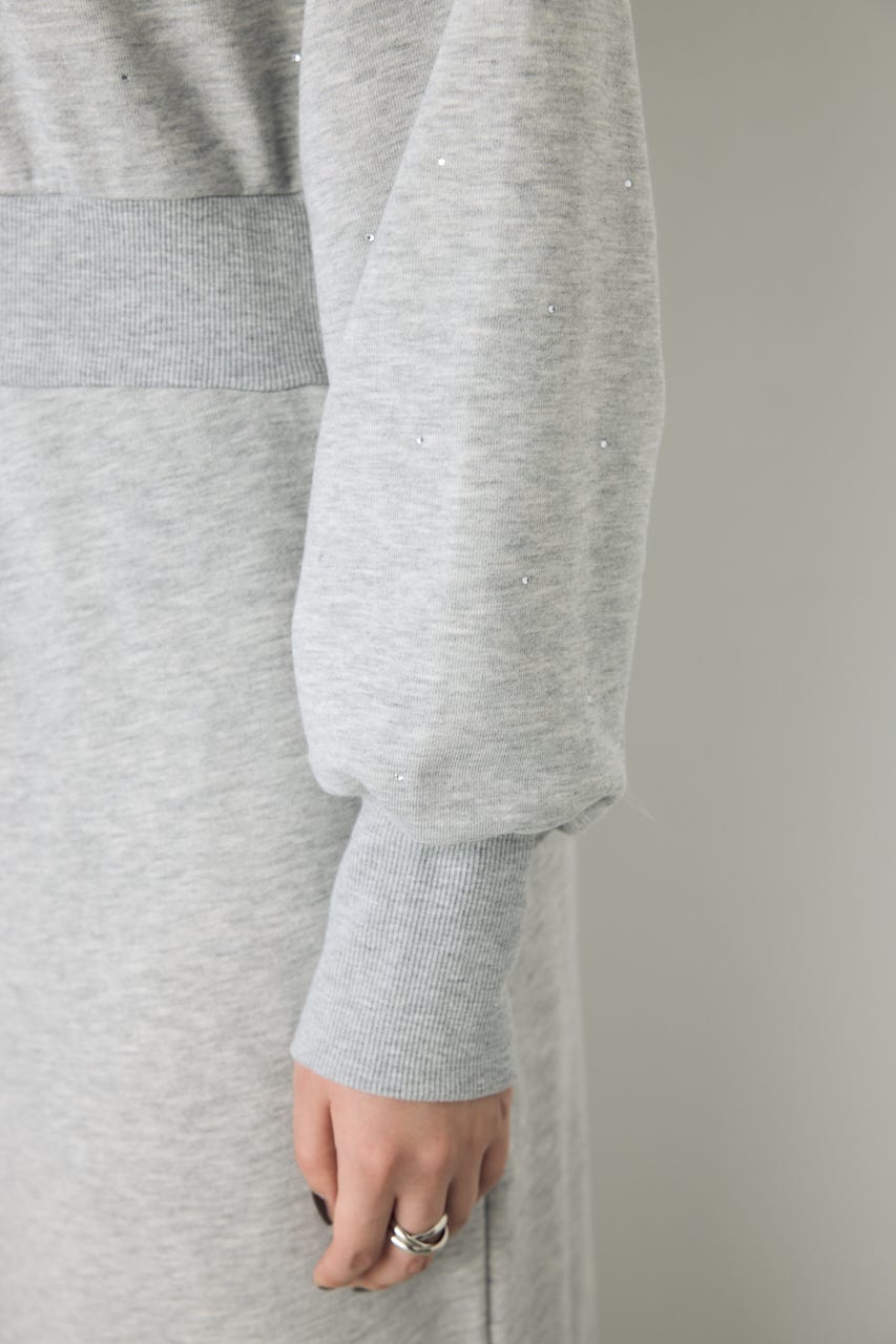 裏起毛マーメイドパーカーワンピース T.GRY S