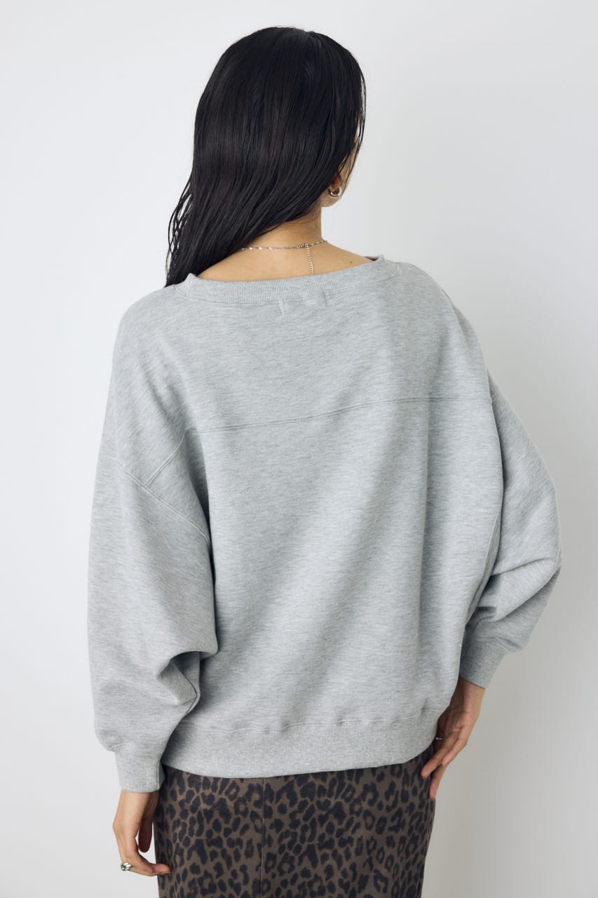 オフショルロゴ裏毛トップス T.GRY FREE