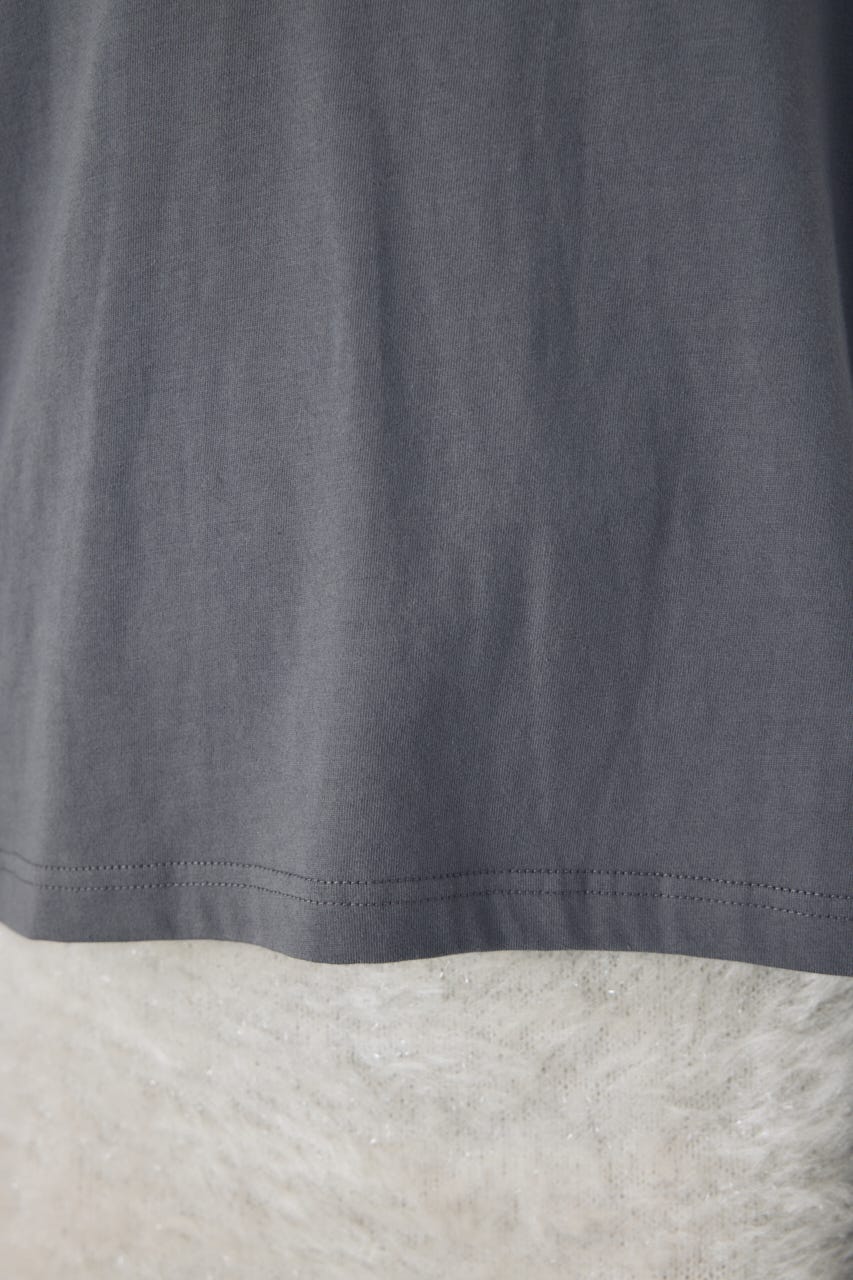 センターロゴロングスリーブトップス GRY FREE