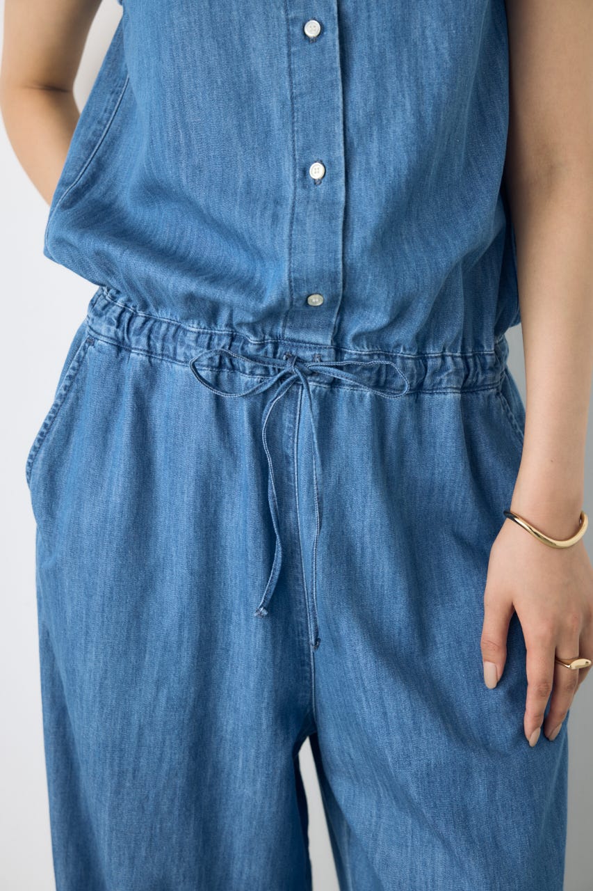 AZUL BY MOUSSY | ライトオンスデニムオールインワン (オールインワン
