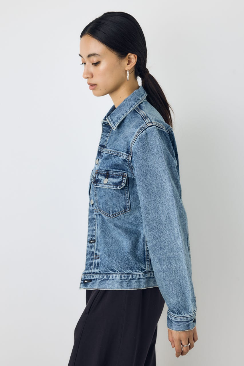 AZUL DENIM タイトフィットデニムジャケット BLU M
