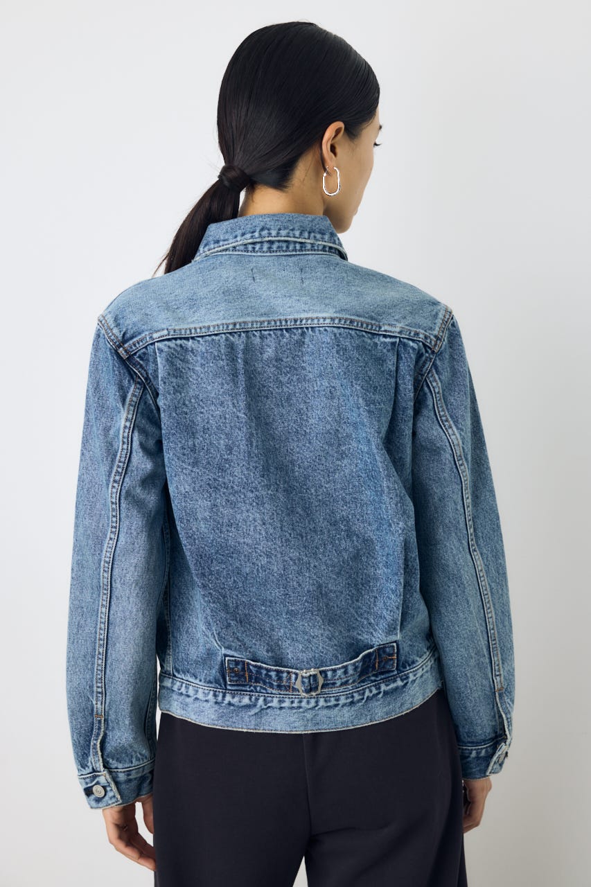 AZUL DENIM タイトフィットデニムジャケット BLU M
