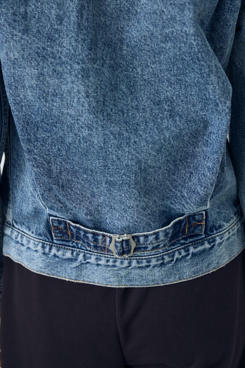 AZUL DENIM タイトフィットデニムジャケット BLU M