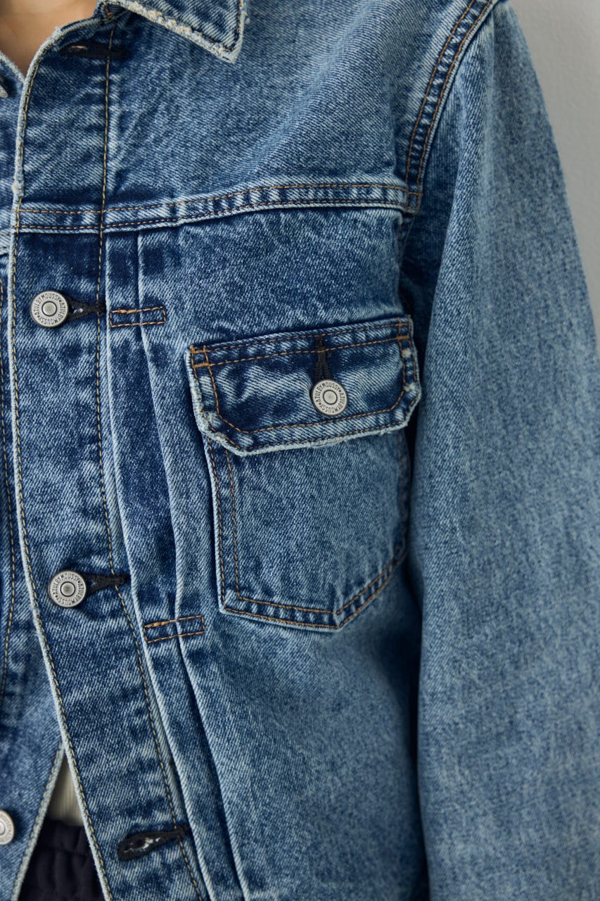 AZUL DENIM タイトフィットデニムジャケット BLU M