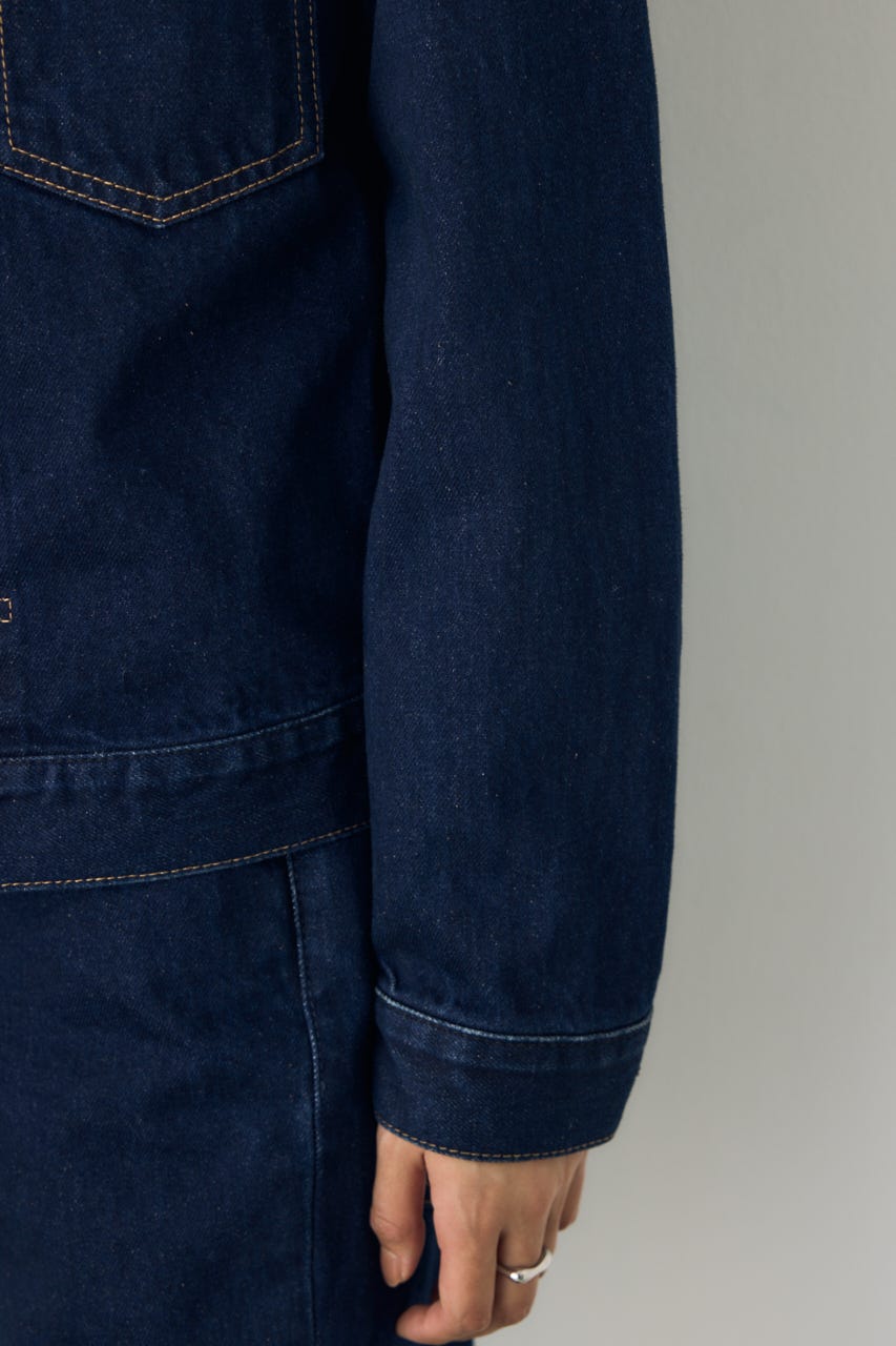 AZUL DENIM タイトフィットデニムジャケット One Wash M
