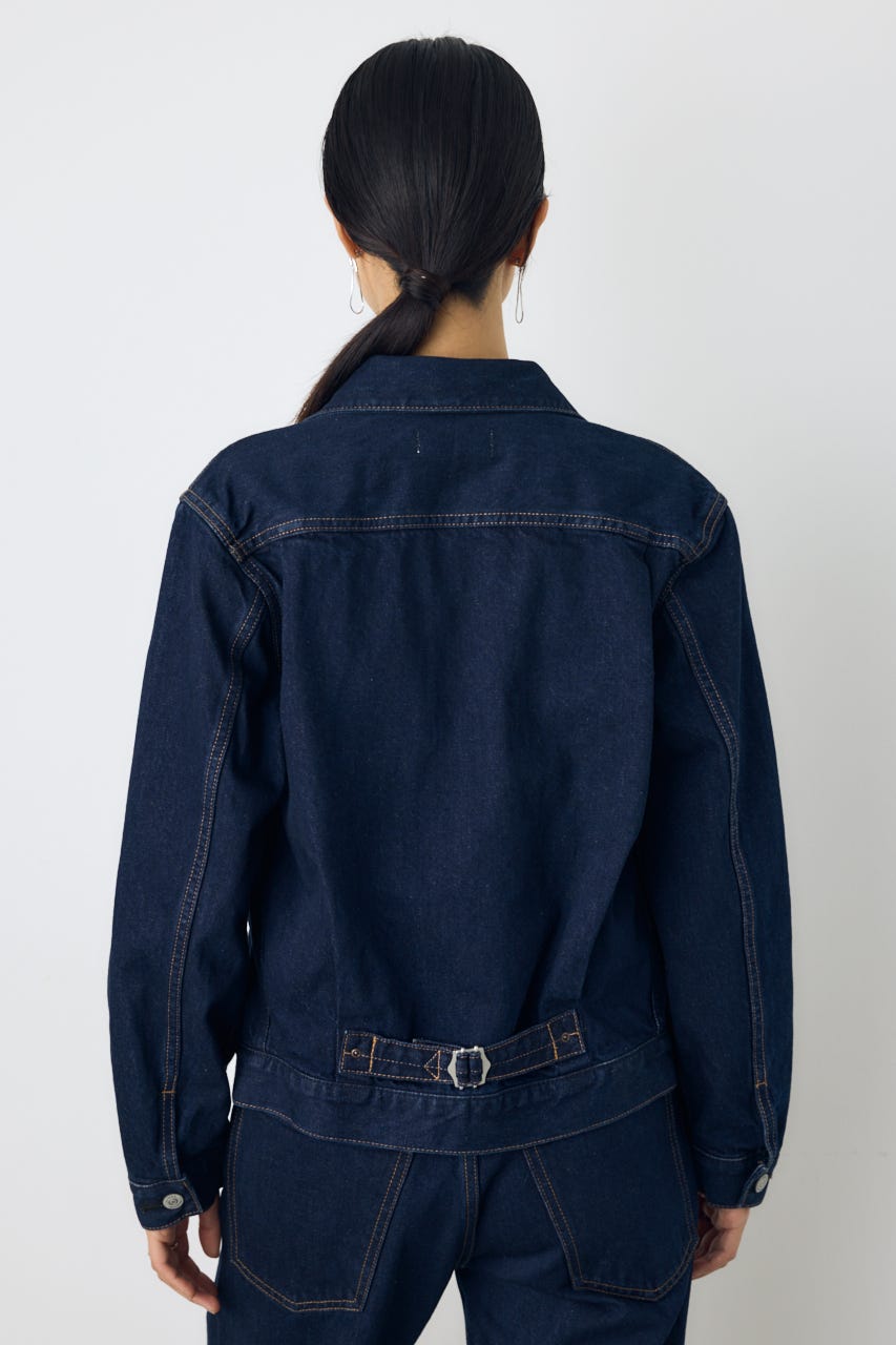 AZUL DENIM タイトフィットデニムジャケット One Wash M