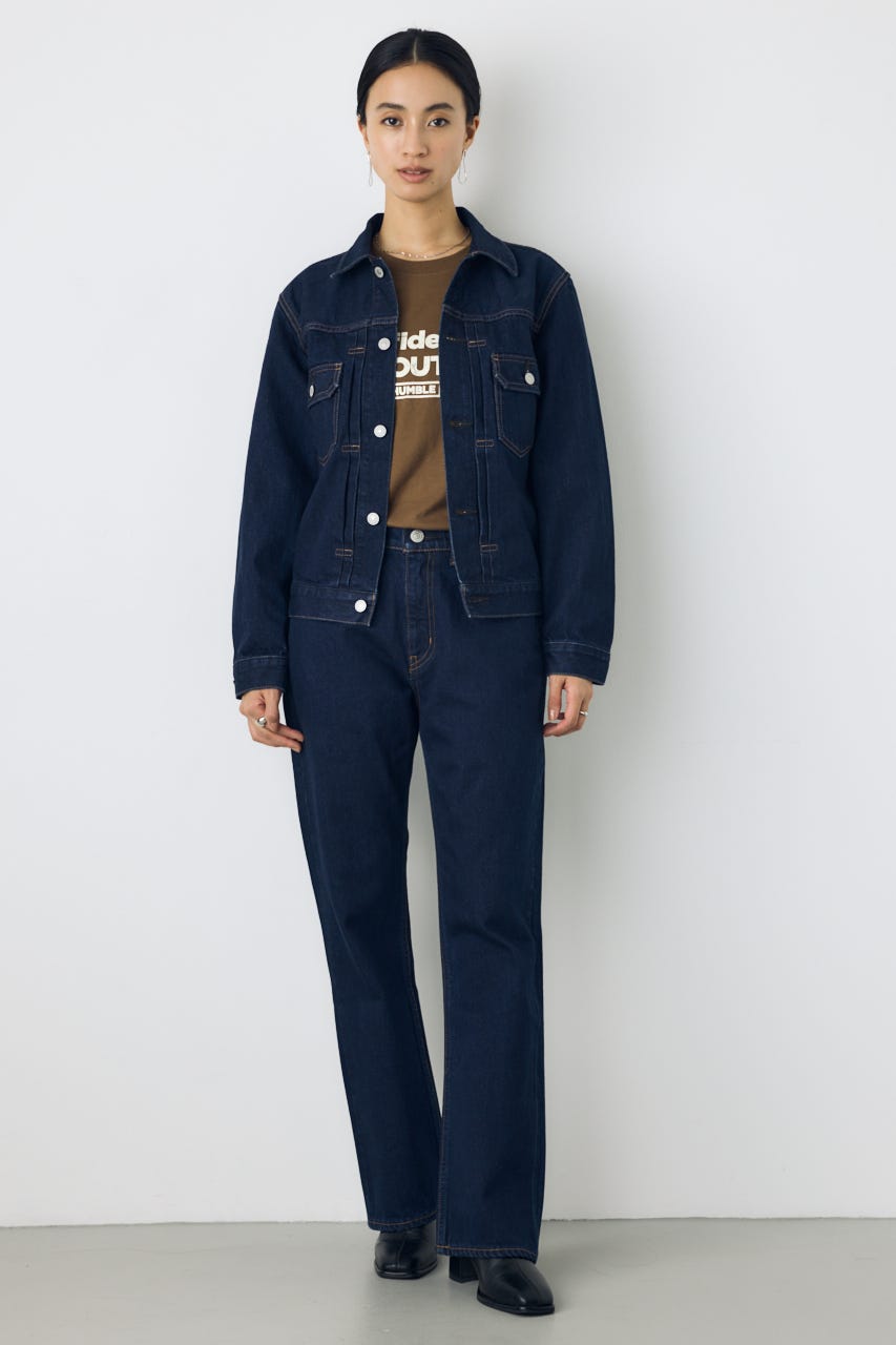 AZUL DENIM タイトフィットデニムジャケット One Wash M