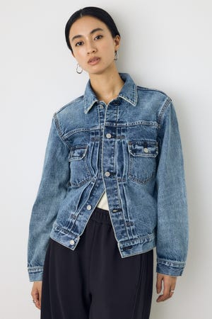 AZUL DENIM タイトフィットデニムジャケット