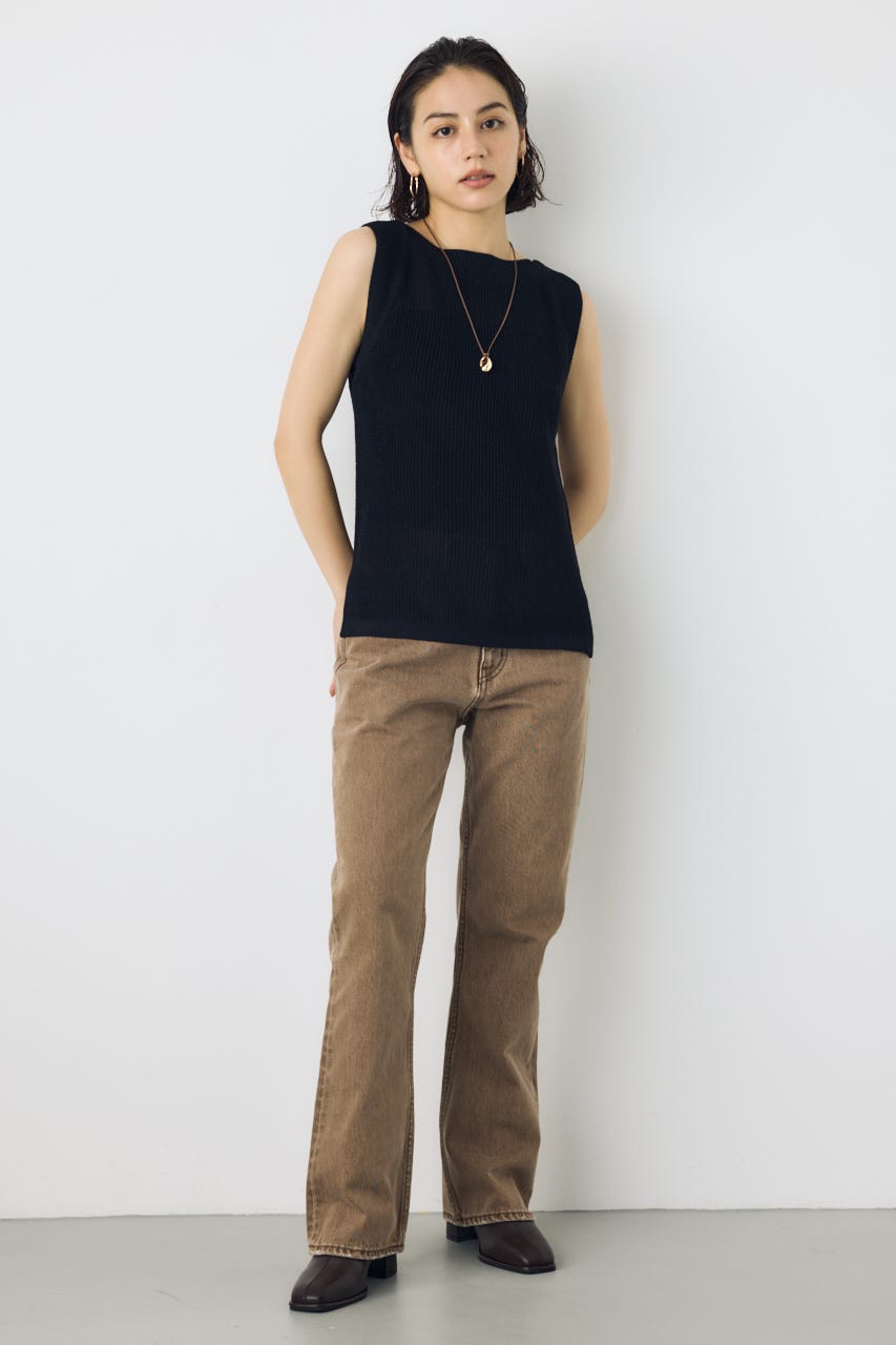 AZUL DENIM セミフレアデニム BRN 23inch