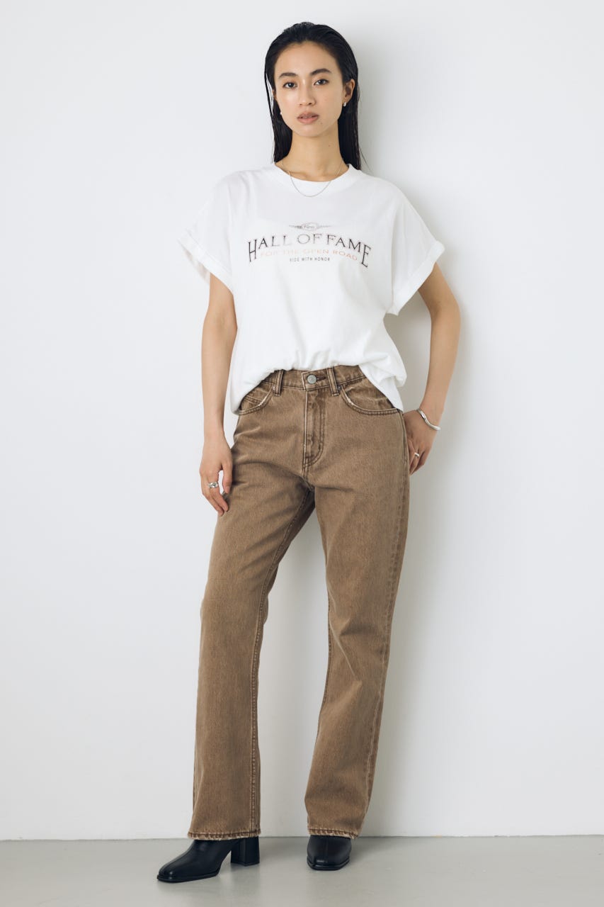 AZUL DENIM セミフレアデニム BRN 23inch