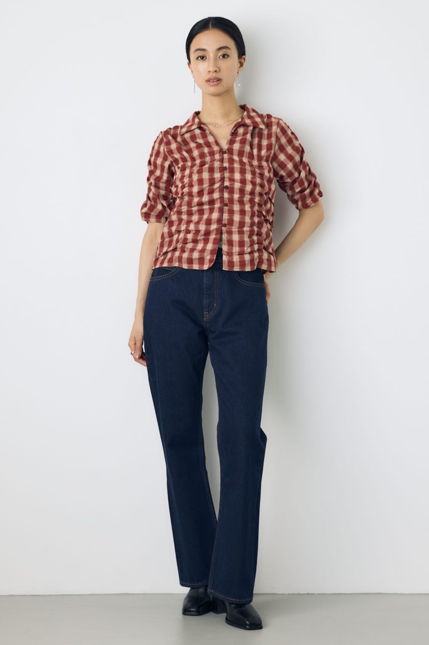 AZUL DENIM セミフレアデニム One Wash 27inch