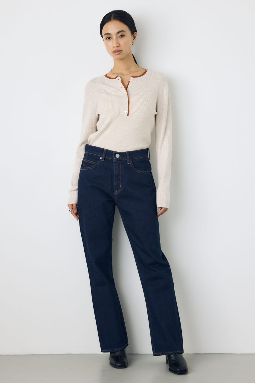 AZUL DENIM セミフレアデニム One Wash 27inch