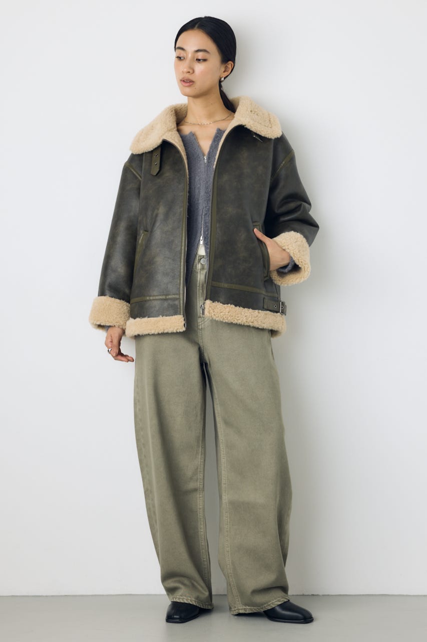 AZUL DENIM カラーワイドデニム KHA 24inch