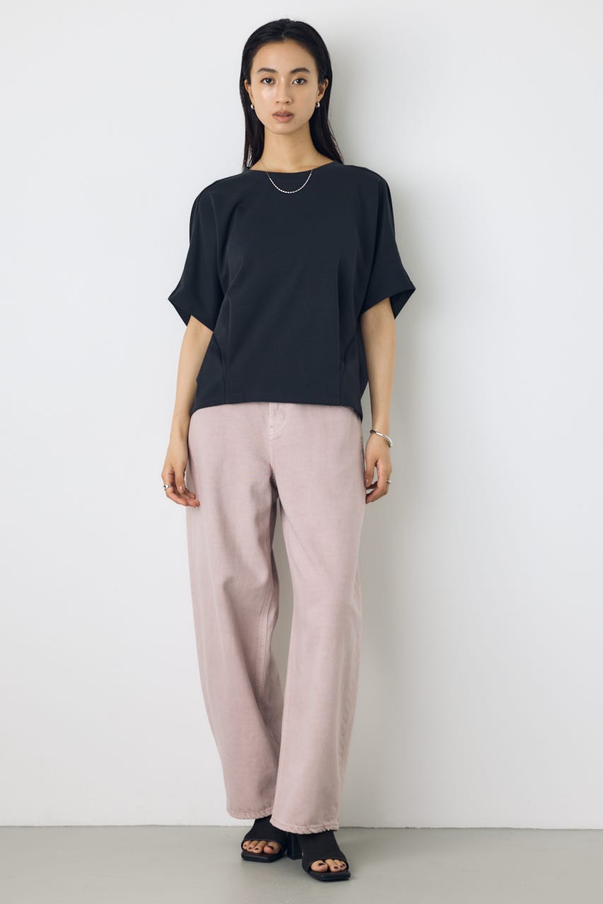 AZUL DENIM カラーワイドデニム PNK 25inch