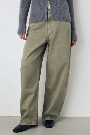 AZUL DENIM カラーワイドデニム