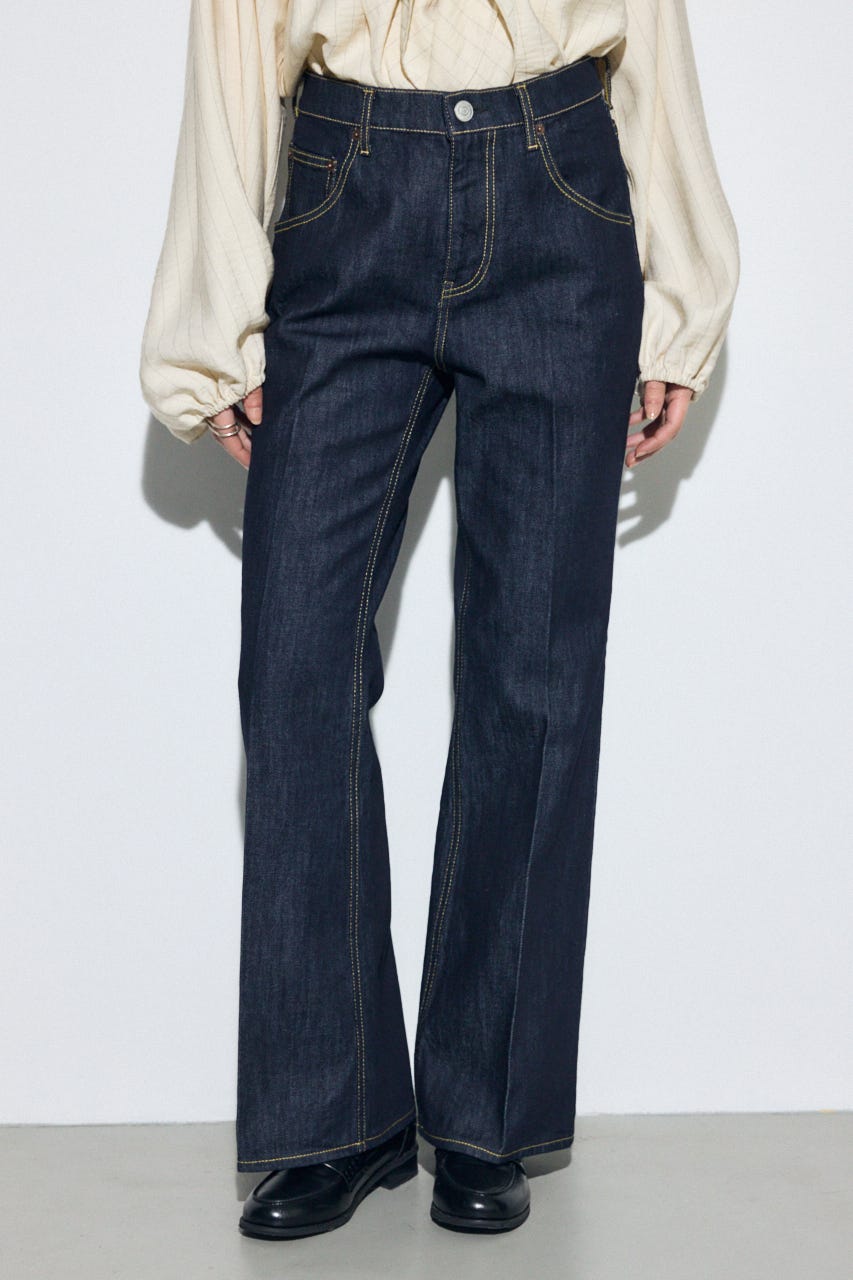 AZUL DENIM センタープレスフレアデニム One Wash 25inch