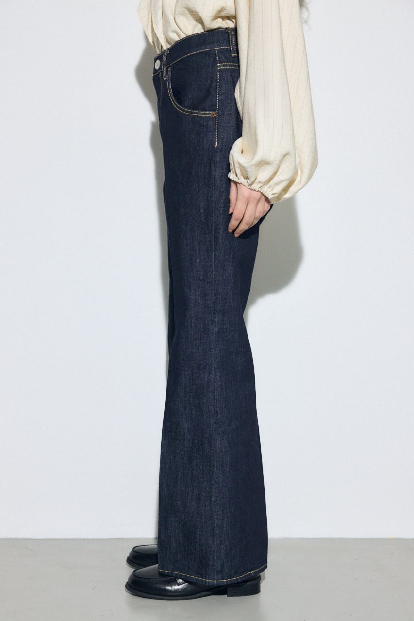AZUL DENIM センタープレスフレアデニム One Wash 25inch