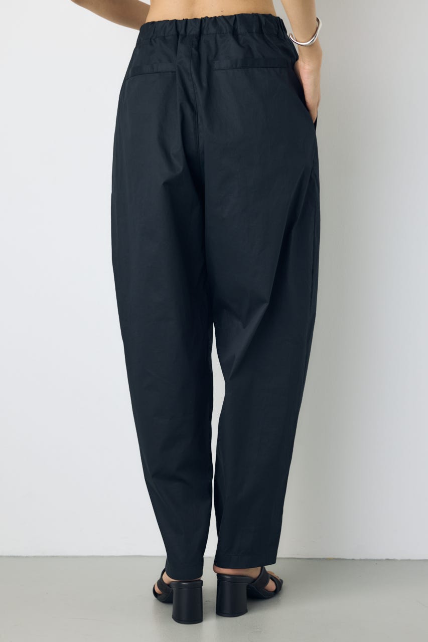 ライトコットンカーブワイドパンツ BLK M