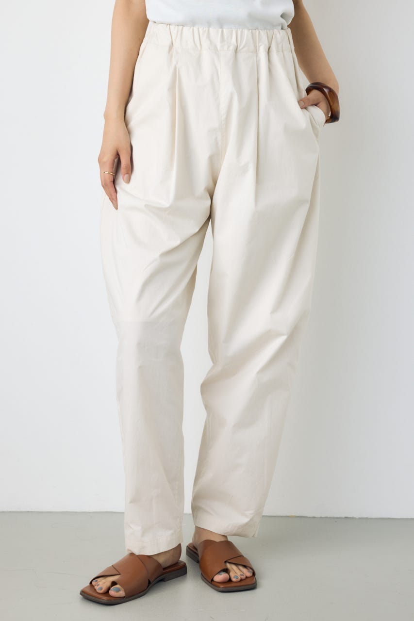ライトコットンカーブワイドパンツ O/WHT M
