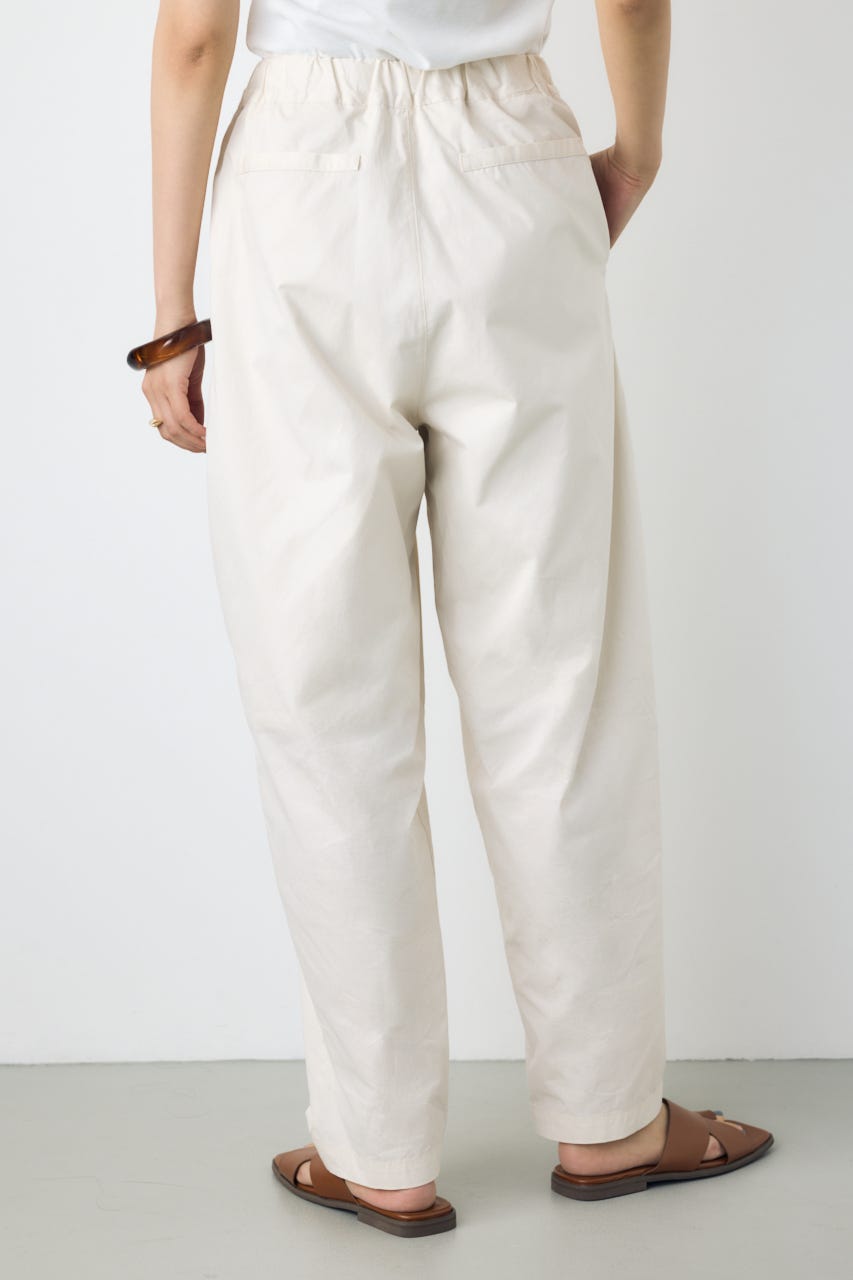 ライトコットンカーブワイドパンツ O/WHT M