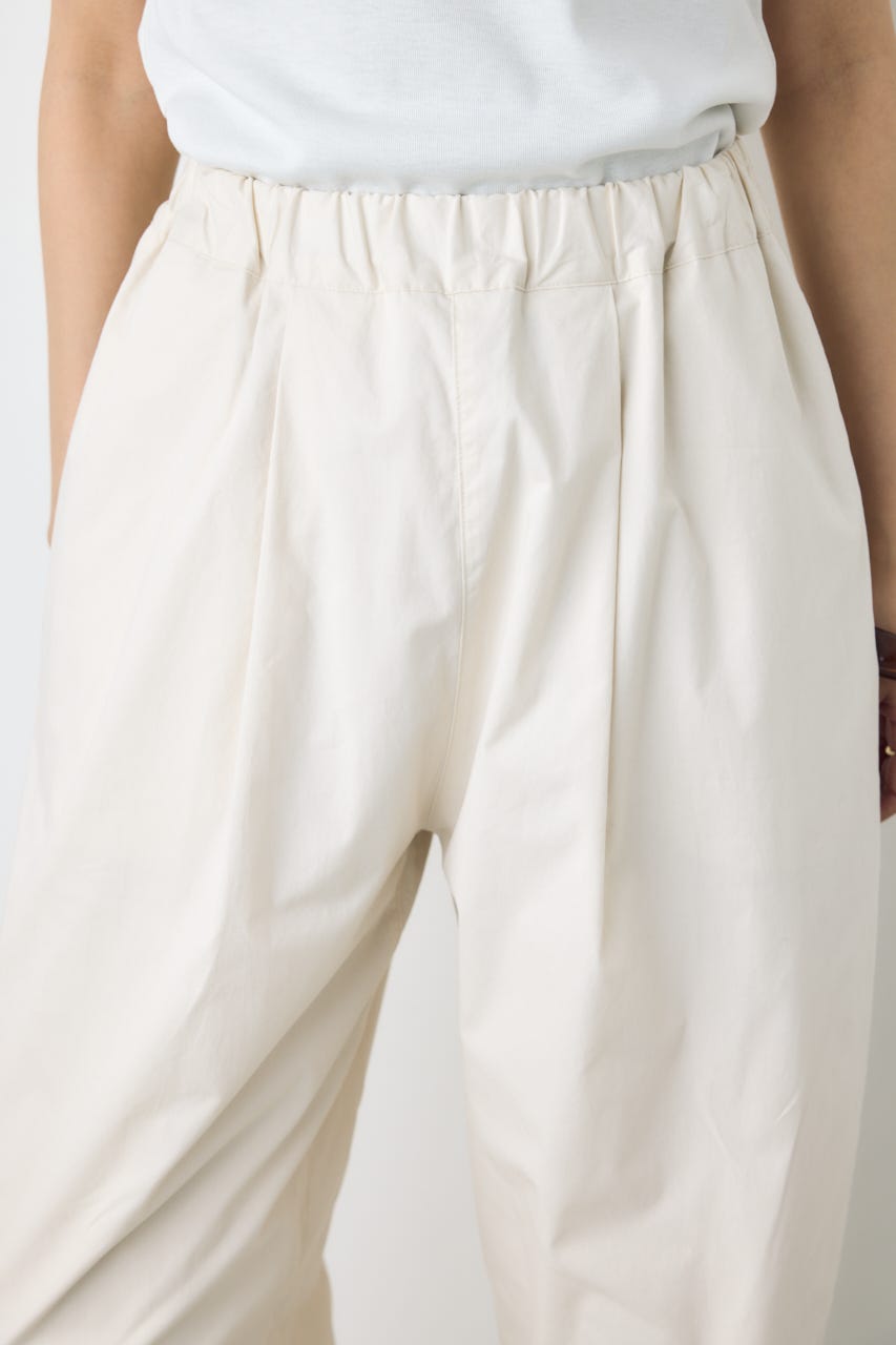 ライトコットンカーブワイドパンツ O/WHT M