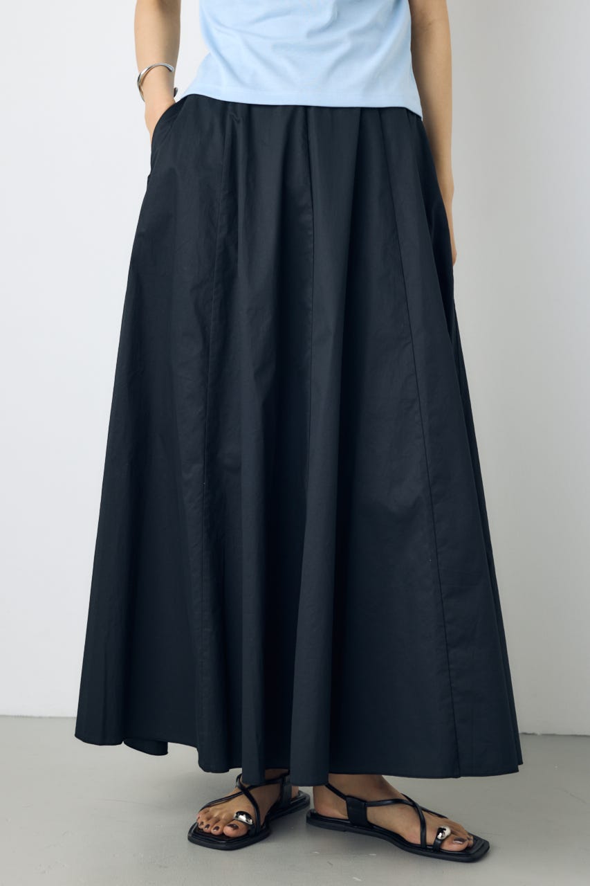 ライトコットンフレアスカート BLK M
