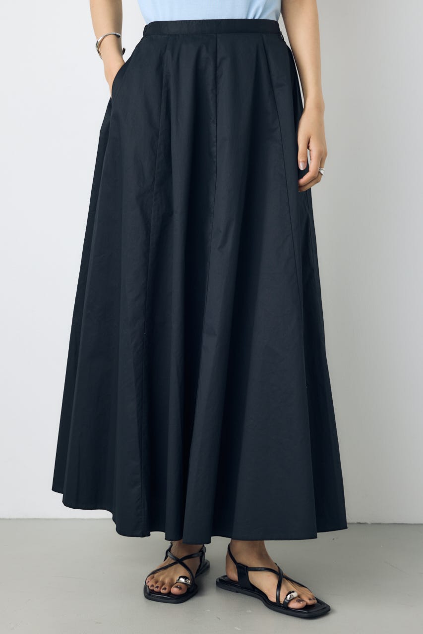 ライトコットンフレアスカート BLK M
