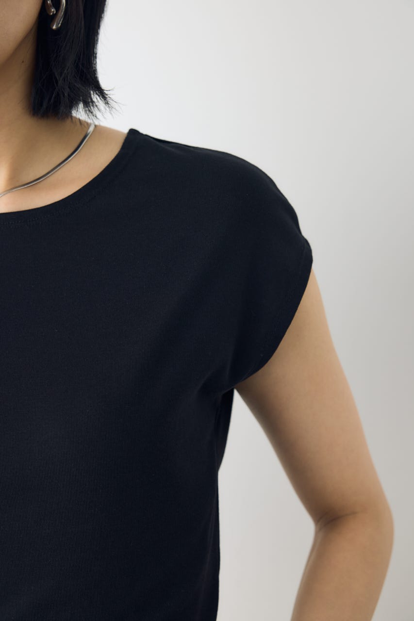 クロップドTEE BLK L