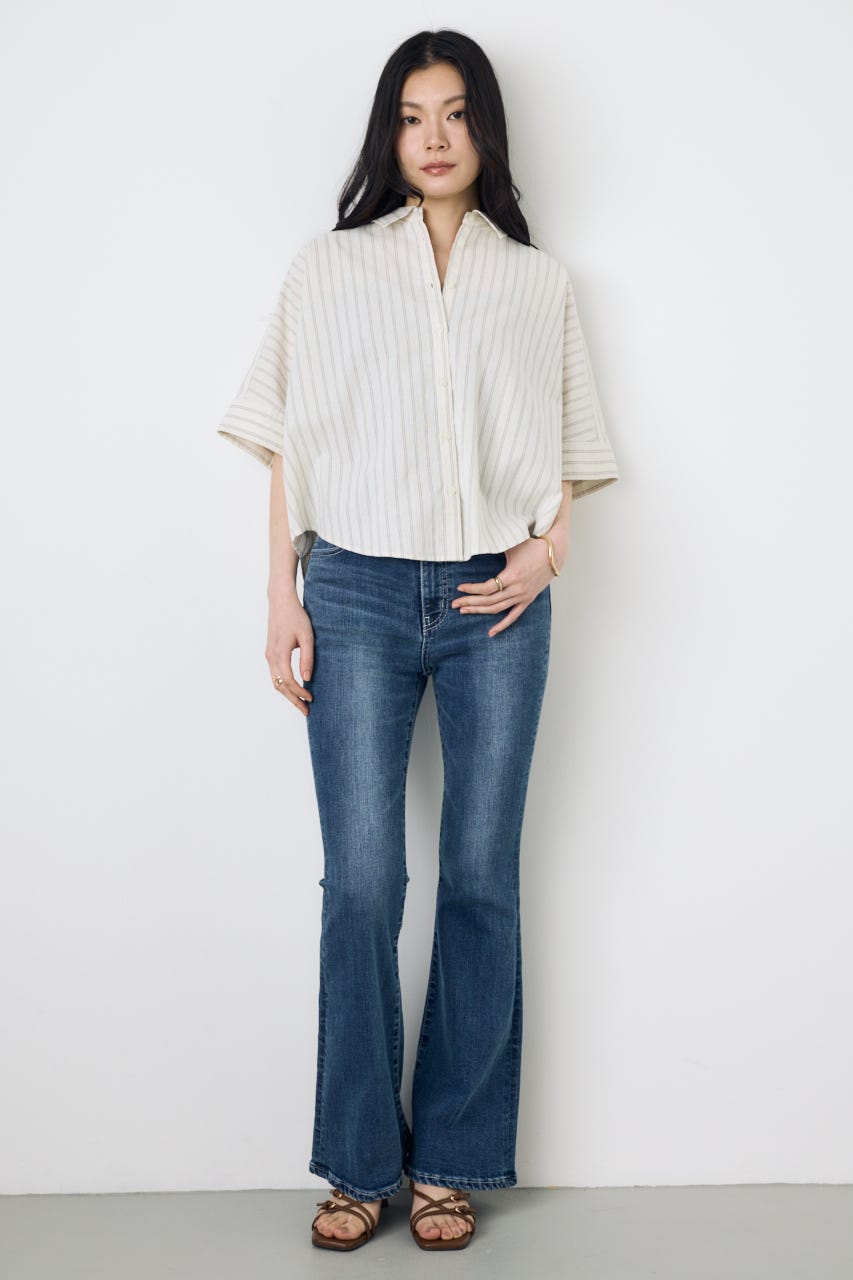 AZUL DENIM フレアデニム BLU M