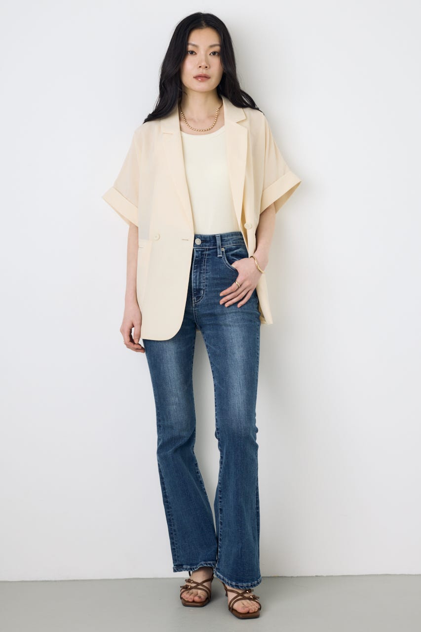 AZUL DENIM フレアデニム BLU M