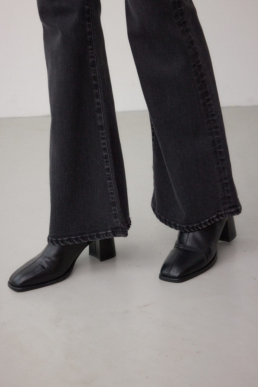 AZUL DENIM フレアデニム L/BLK M